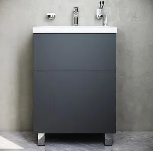 Тумба под умывальник напольная Am.Pm Gem 60 графит матовый M90FSX06022GM32 Тумба под умывальник напольная Am.Pm Gem 60 графит матовый M90FSX06022GM32, 3