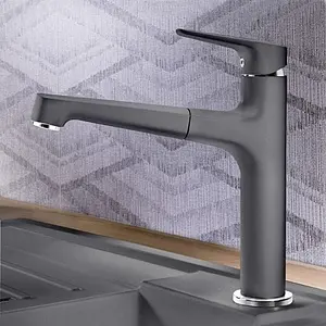 Смеситель для кухни с выдвижным изливом Blanco Felisa-S тёмная скала 520346, 2