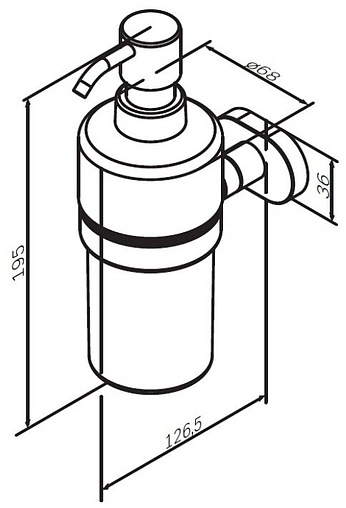 Дозатор для жидкого мыла Am.Pm Sense L хром A7436900