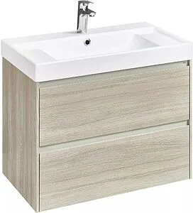 Тумба под умывальник подвесная Roca Ona 80 дуб светлый A857630512 Тумба под умывальник подвесная Roca Ona 80 дуб светлый A857630512, 1