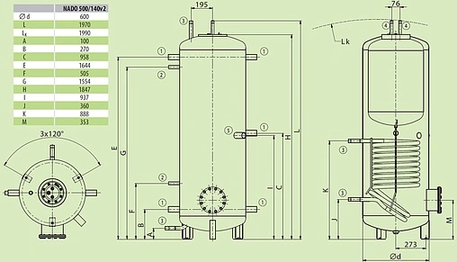 Буферная емкость Drazice NADO 500/140 v2 121380391