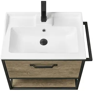 Тумба-умывальник подвесная Aquaton Лофт Фабрик 65 дуб кантри 1A2423K0LTDY0 Тумба-умывальник подвесная Aquaton Лофт Фабрик 65 дуб кантри 1A2423K0LTDY0, 4
