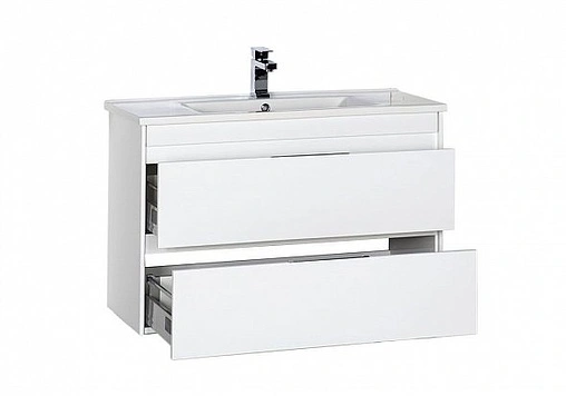 Тумба под умывальник Aquanet Тулон 100 белый 00183396