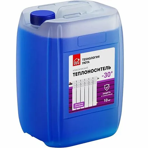 Теплоноситель (Антифриз) этиленгликоль Технология Уюта -30 10кг