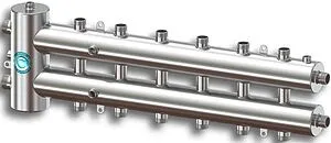 Распределительный коллектор 7 контуров с гидрострелкой 1¼"н x 1"н Север-R-М7(Aisi) 1955052 Распределительный коллектор 7 контуров с гидрострелкой 1¼"н x 1"н Север-R-М7(Aisi) 1955052, 1