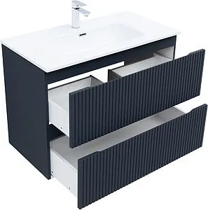 Тумба-умывальник подвесная Aquanet Джейн (Flat) 90 маренго 00335430+, 5