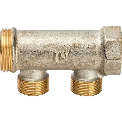 Коллектор распределительный проходной 2 отвода 1&quot;в/н x М24x19 Luxor CP 402 68523400