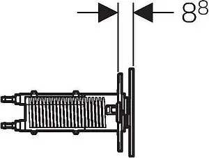 Клавиша смыва для унитаза Geberit Sigma 70 115.635.SQ.1 стекло/умбра, 4