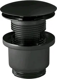 Выпуск автоматический для раковины Paffoni чёрный матовый ZSCA050NO Выпуск автоматический для раковины Paffoni чёрный матовый ZSCA050NO, 1