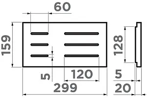 Встраиваемая сушка для посуды Omoikiri DRY-02-LG светлое золото 4999021 Встраиваемая сушка для посуды Omoikiri DRY-02-LG светлое золото 4999021, 3