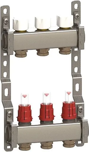 Группа коллекторная с расходомерами 3 отвода 1&quot;в/в x ¾&quot;ек General Fittings CX RBR91612400300