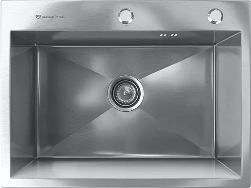 Мойка кухонная Ulgran Steel 60 брашированная сталь