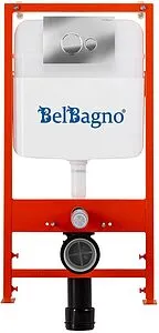 Инсталляция для подвесного унитаза Set 3 в 1 BelBagno BB026/BB081CR с кнопкой хром глянцевый Инсталляция для подвесного унитаза Set 3 в 1 BelBagno BB026/BB081CR с кнопкой хром глянцевый, 4