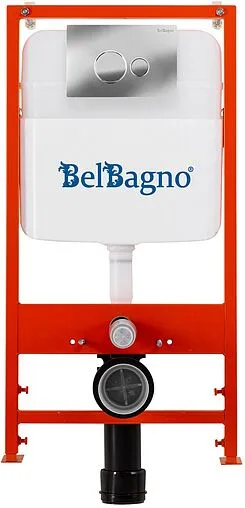 Инсталляция для подвесного унитаза Set 3 в 1 BelBagno BB026/BB081CR с кнопкой хром глянцевый Инсталляция для подвесного унитаза Set 3 в 1 BelBagno BB026/BB081CR с кнопкой хром глянцевый