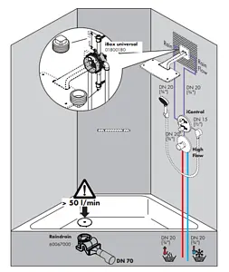 Лейка верхнего душа с настенным креплением Hansgrohe Raindance E 420 2jet Air хром 27373000 Лейка верхнего душа с настенным креплением Hansgrohe Raindance E 420 2jet Air хром 27373000, 5