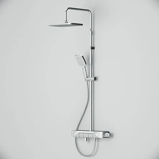Душевая система с термостатом для ванны Am.Pm Func хром F078F300 Душевая система с термостатом для ванны Am.Pm Func хром F078F300