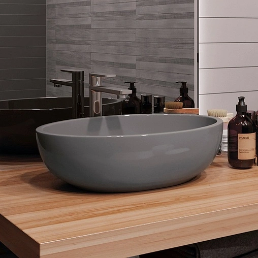 Раковина Sanita Luxe Ringo Color 53 серый RNGSLWB14