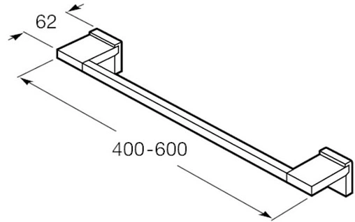 Полотенцедержатель Roca Rubik хром 816845001