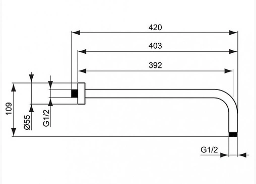 Комплект для душа 6 в 1 Ideal Standard Esla хром BD002XC