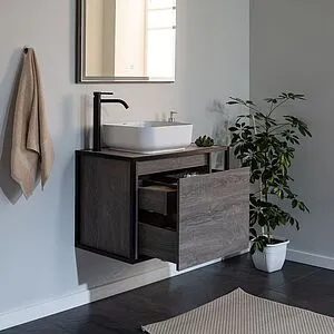 Тумба под умывальник подвесная Aquanet Nova Lite LOFT 75 L дуб рошелье 00261654, 3