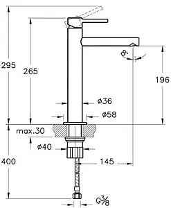 Смеситель для раковины VitrA Origin медь A4255726 Смеситель для раковины VitrA Origin медь A4255726, 2