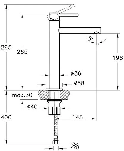 Смеситель для раковины VitrA Origin медь A4255726
