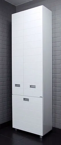 Шкаф-пенал напольный Домино Cube 60 белый DC5014P