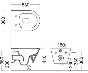 Крышка-сиденье для унитаза с микролифтом Kerama Marazzi Plaza Modern белый PLMR.seat.02\WHT Крышка-сиденье для унитаза с микролифтом Kerama Marazzi Plaza Modern белый PLMR.seat.02\WHT, 2