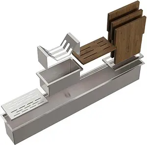 Встраиваемая сушка для посуды Omoikiri DRY-01-IN нержавеющая сталь 4999010 Встраиваемая сушка для посуды Omoikiri DRY-01-IN нержавеющая сталь 4999010, 4