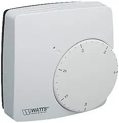 Проводной комнатный терморегулятор НЗ 230В WATTS WFHT-Basic + белый 10021100