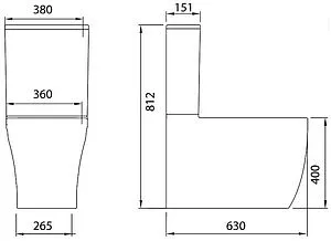 Чаша унитаза Allen Brau Priority белый 4.31003.20 Чаша унитаза Allen Brau Priority белый 4.31003.20, 2
