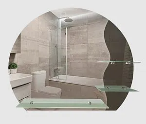 Зеркало Continent Оазис 75x63 В116, 3