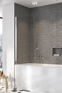 Шторка на ванну 500мм прозрачное стекло Radaway NES 8 PNJ I 50 R 10061050-01-01R, 3