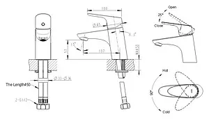 Смеситель для раковины с гигиеническим душем Bravat Drop-D хром F148162C-1, 2
