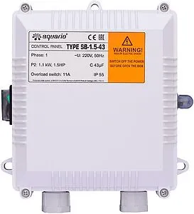 Пускозащитное устройство для насосов (ПЗУ) Aquario SB-1.5-43 3015, 1