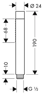Смеситель для ванны напольный Hansgrohe Metropol белый матовый 32532700 Смеситель для ванны напольный Hansgrohe Metropol белый матовый 32532700, 4