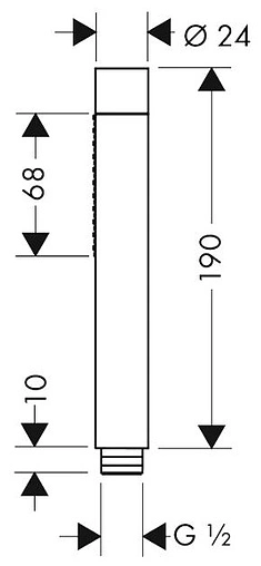 Смеситель для ванны напольный Hansgrohe Metropol белый матовый 32532700