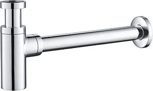 Сифон бутылочный для раковины TIMO хром 958/00L Сифон бутылочный для раковины TIMO хром 958/00L, 1