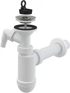 Сифон бутылочный для раковины AlcaPlast белый A41P, 1