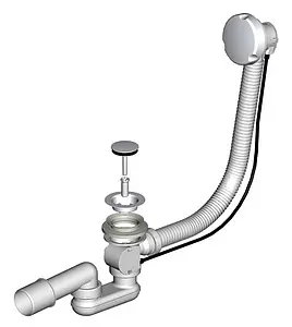 Слив-перелив для ванны Ravak хром X01305 Слив-перелив для ванны Ravak хром X01305, 2