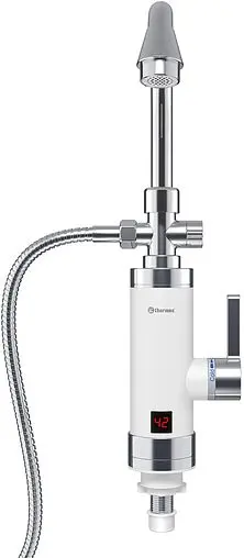 Водонагреватель проточный электрический Thermex Focus 3000 белый/хром 211033