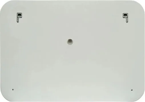 Зеркало с подсветкой Continent Mercury Led 120x70 с часами белый ЗЛП1043