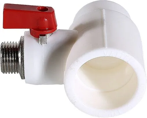 Тройник коллекторный полипропиленовый запорный красный 40 мм х ¾&quot;ек Valtec VTp.781.0.04005