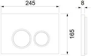 Инсталляция для подвесного унитаза Set 4 в 1 TECEspring R S401101 с кнопкой хром глянцевый, 3