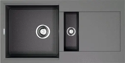 Мойка кухонная Omoikiri Sakaime 86-2-GR leningrad grey 4993560