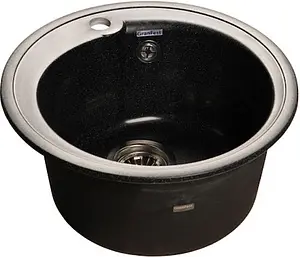 Мойка кухонная GranFest Rondo R-450 черный Мойка кухонная GranFest Rondo R-450 черный, 1