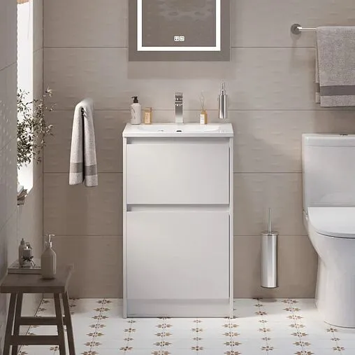 Тумба под умывальник напольная BelBagno KRAFT 60 Bianco Opaco KRAFT39-600/390-2C-PIA-BO