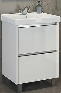 Тумба-умывальник напольный Comforty Дублин 60 белый 00004137134CF, 1