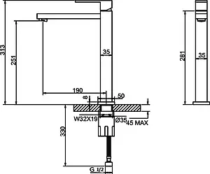 Смеситель для кухни Cezares Molveno хром MOLVENO-LLPM-01-Cr, 2