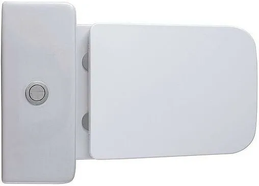 Унитаз-компакт безободковый Aquanet Elegant Rimless белый Elegant C1+Elegant C2